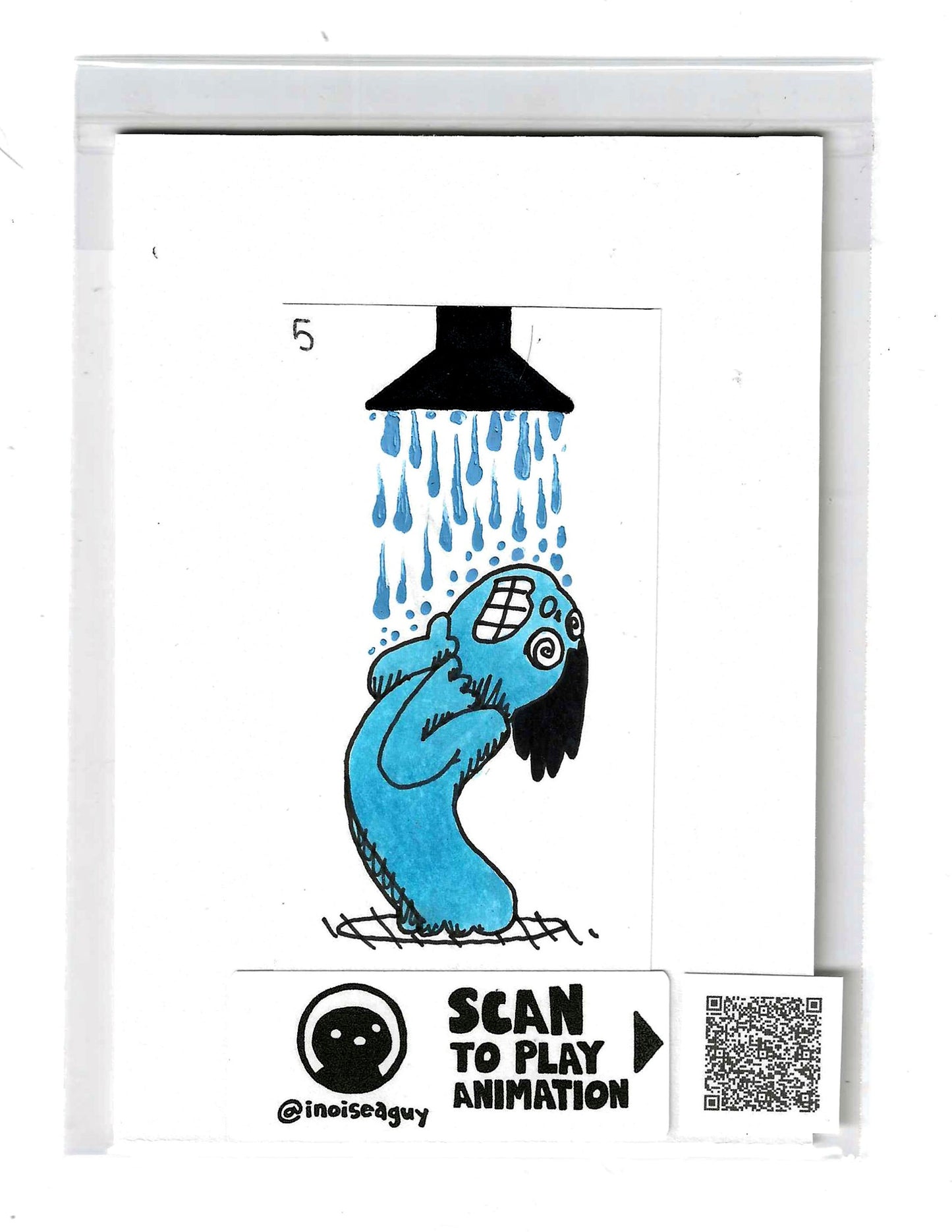 Cold Shower Animation Cel (#5)