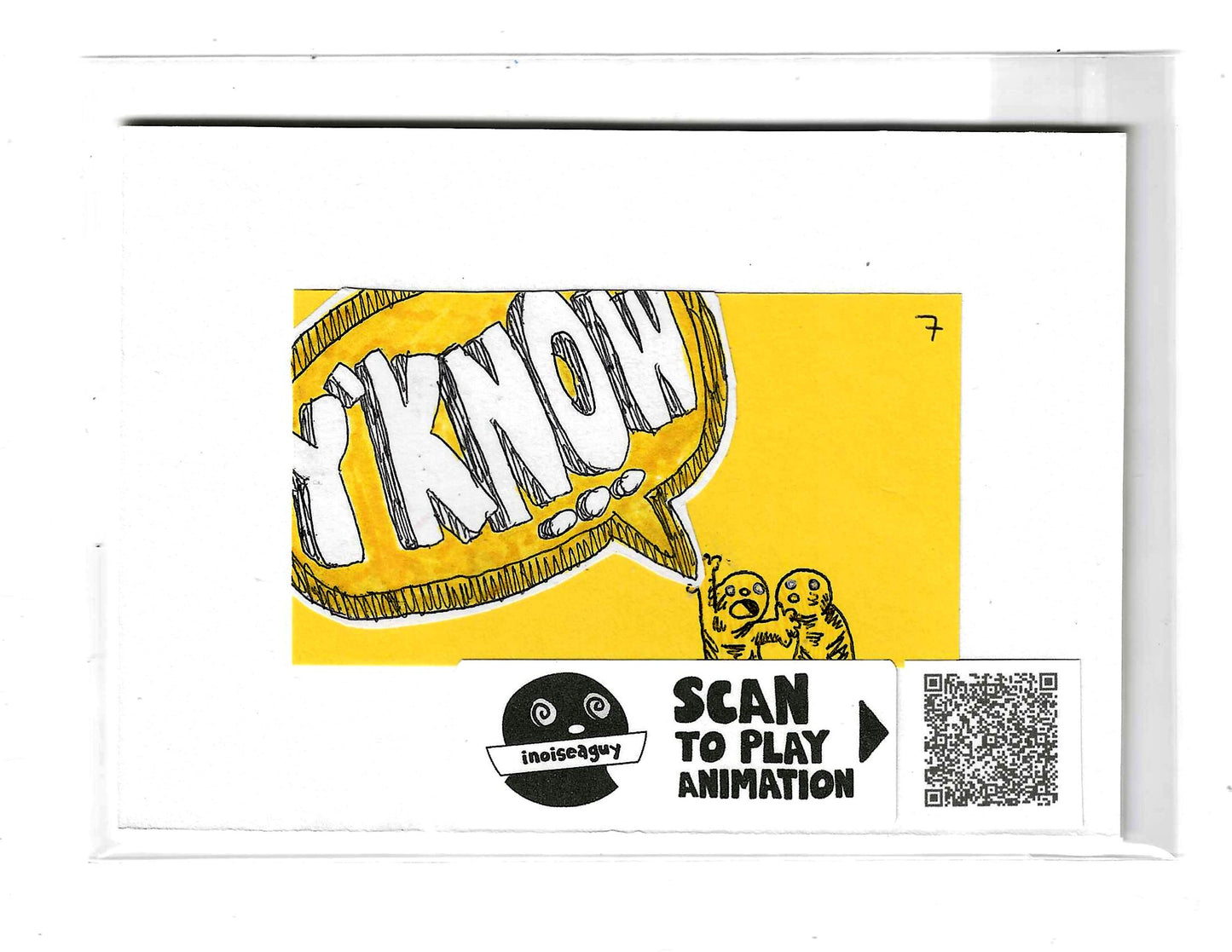 Filler Words Animation Cel (#7)