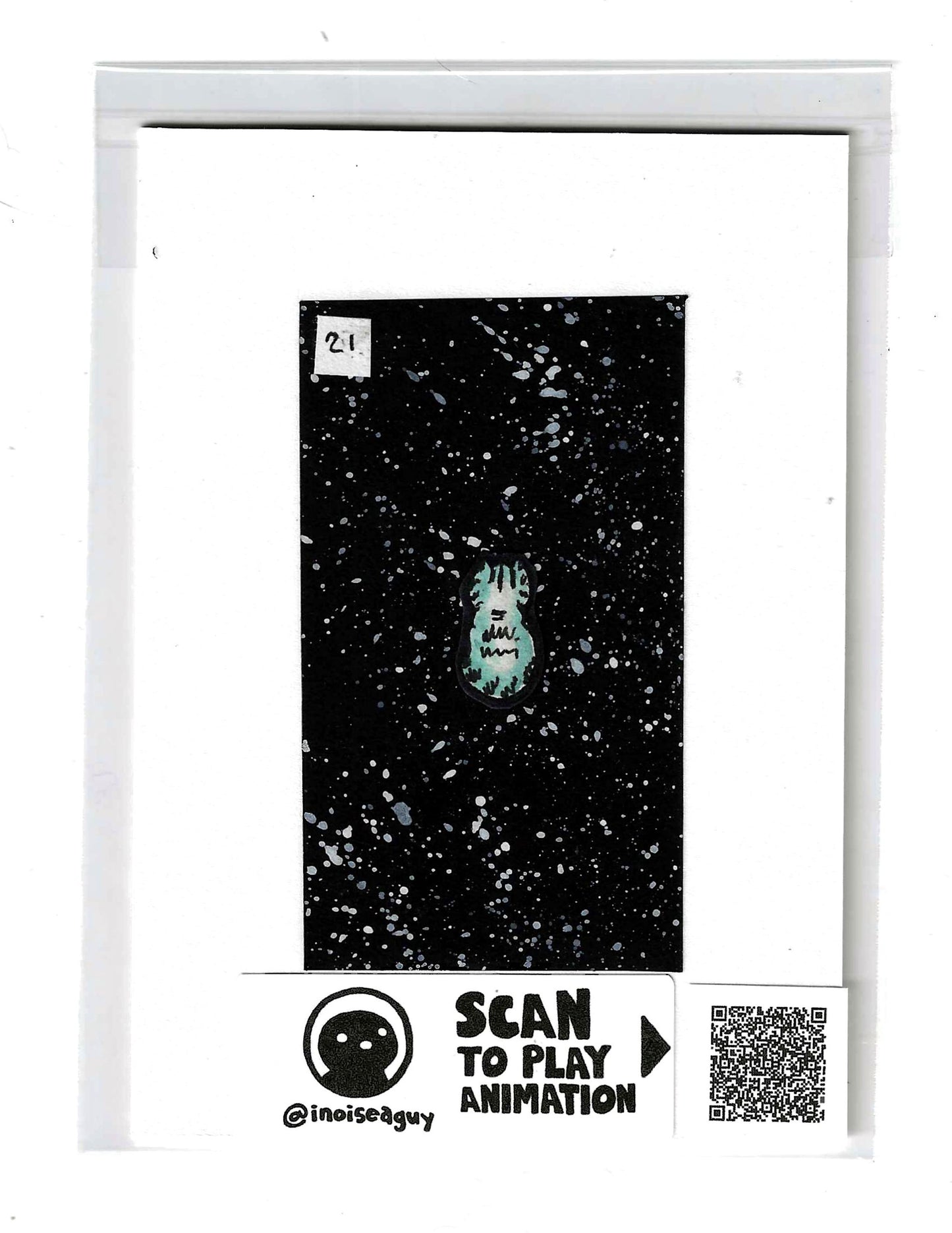 Supernova Cat Animation Cel (#21)