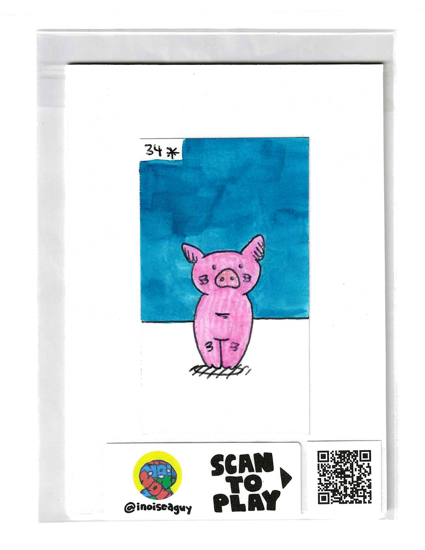 Hello! Bye Bye! Piggy Animation Cel (#34)