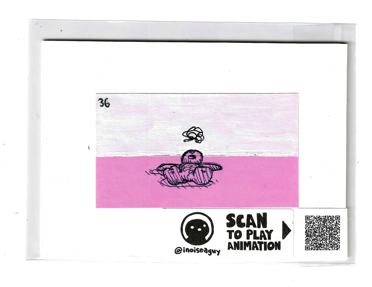 Running Around Exhausted Animation Cel (#36)