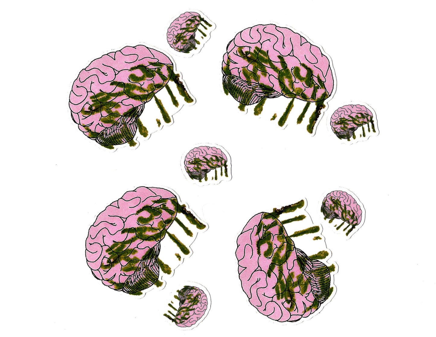 Oozing Brain Sticker