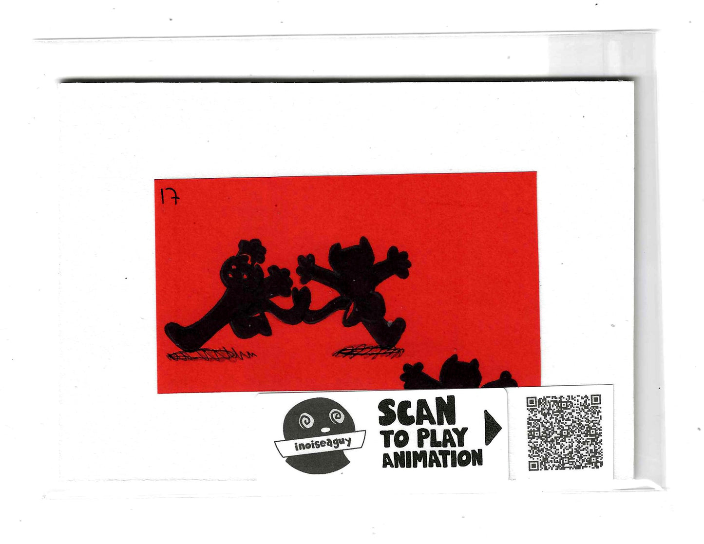 Frantically Scrambling Animation Cel (#17)