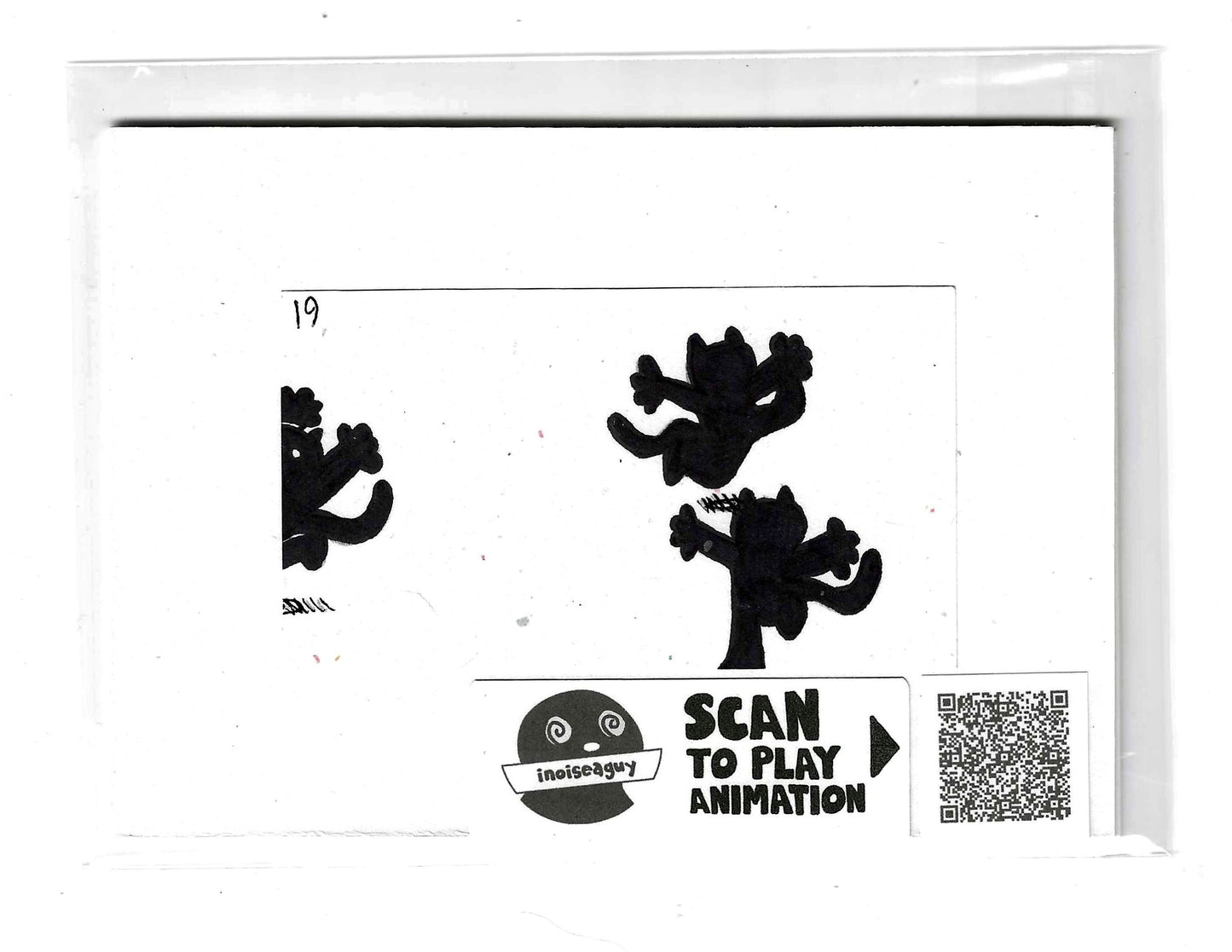 Frantically Scrambling Animation Cel (#19)