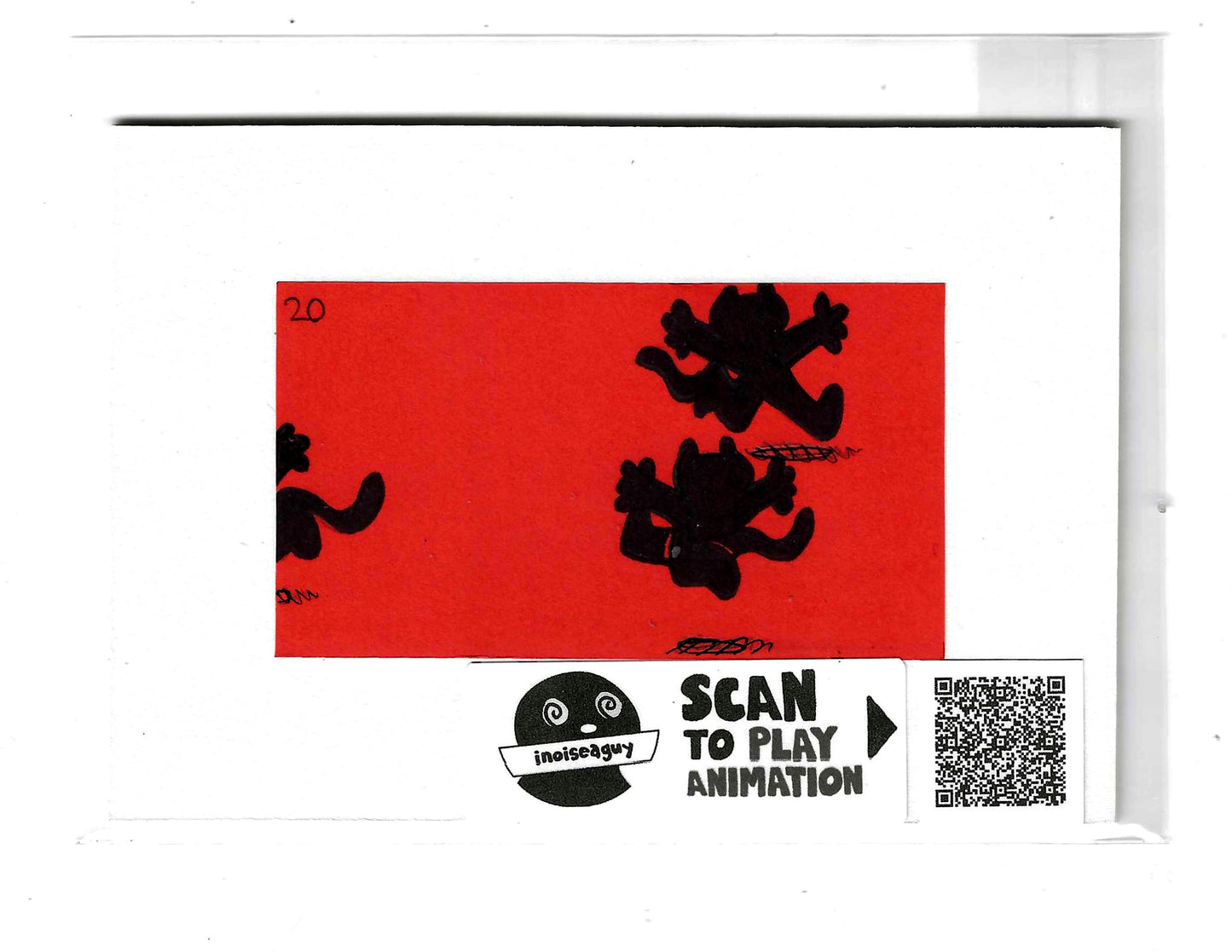 Frantically Scrambling Animation Cel (#20)