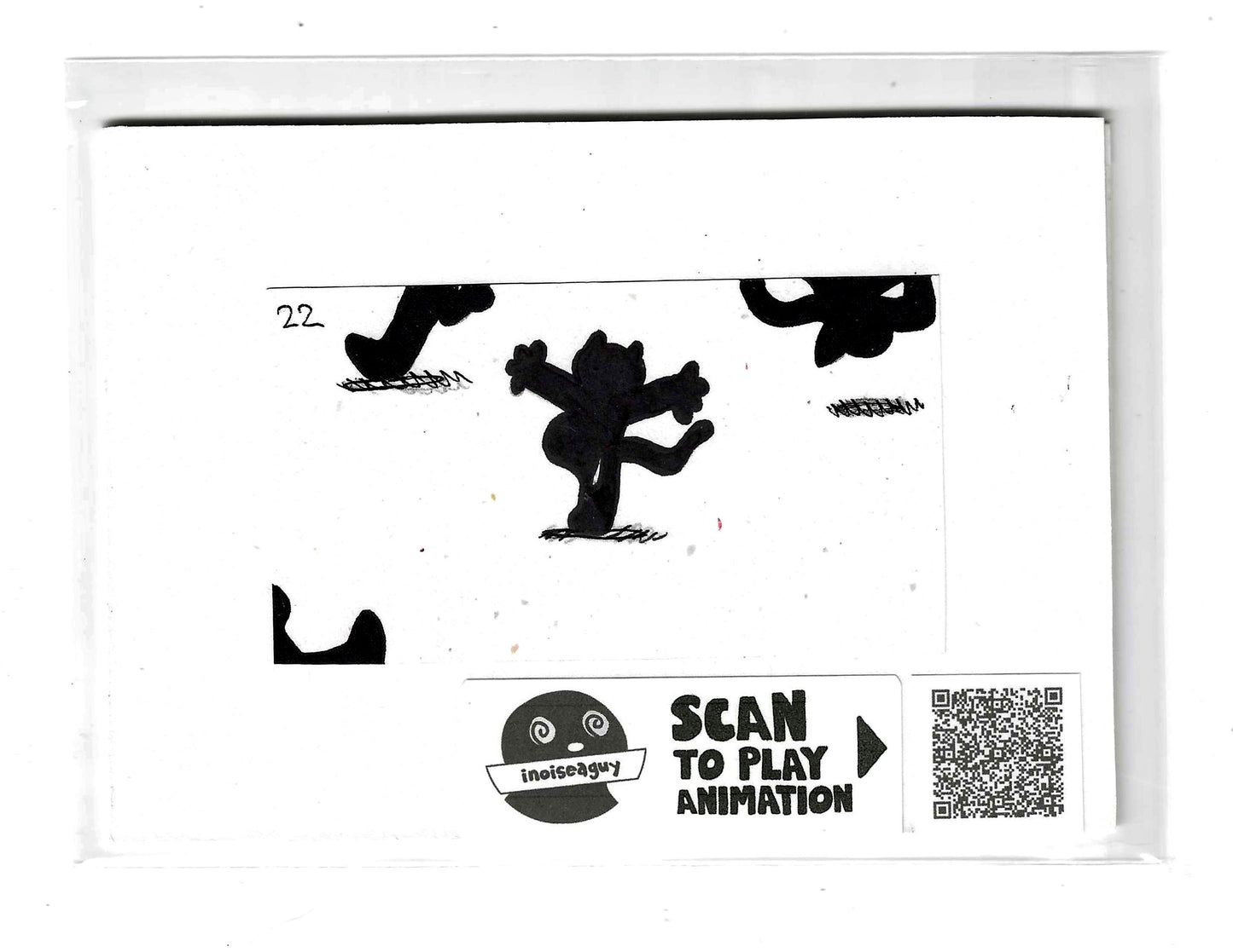 Frantically Scrambling Animation Cel (#22)