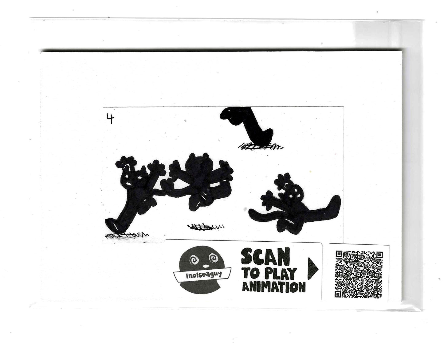 Frantically Scrambling Animation Cel (#4)