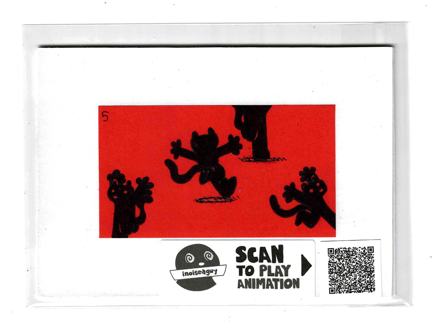 Frantically Scrambling Animation Cel (#5)