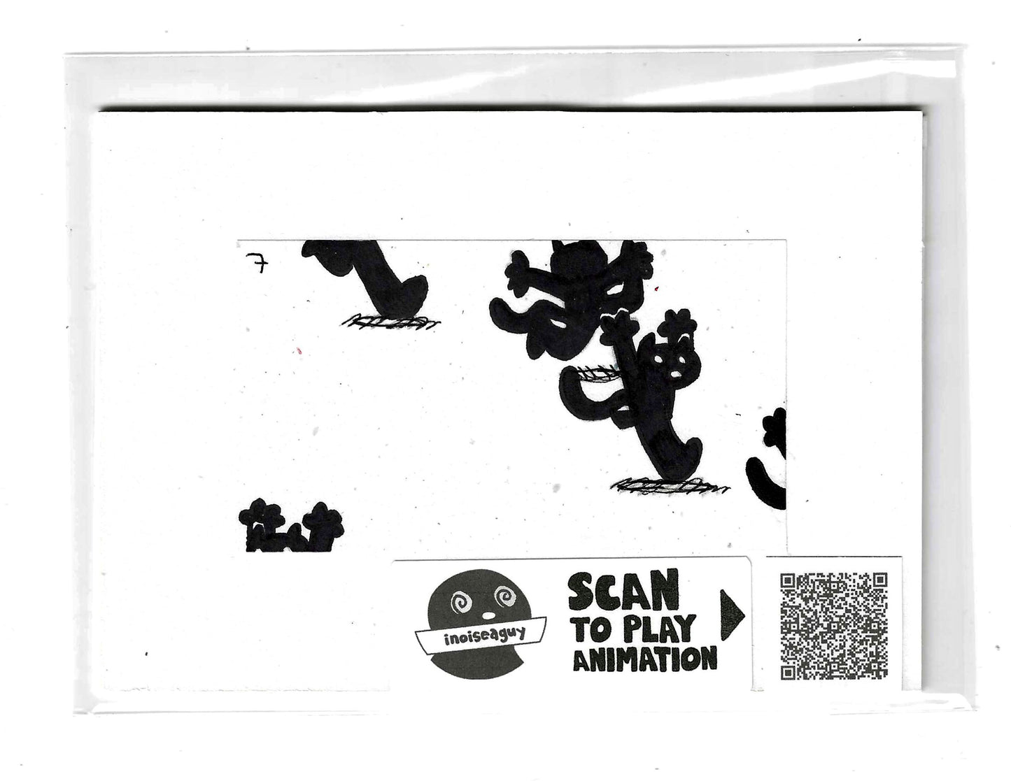 Frantically Scrambling Animation Cel (#7)