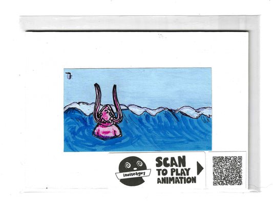 Ocean Water Animation Cel (#7)