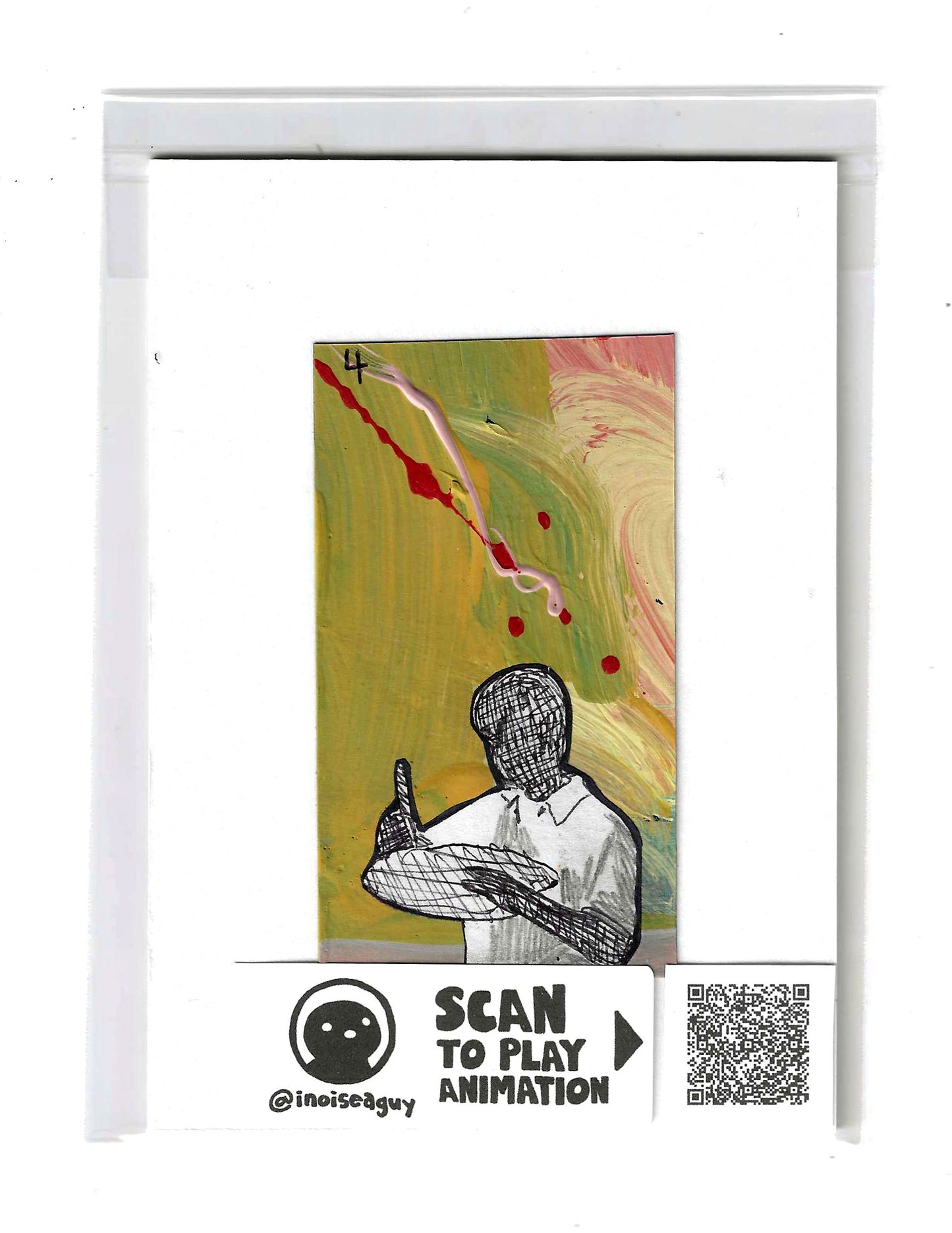 Painting Myself Out the Picture Animation Cel (#4)