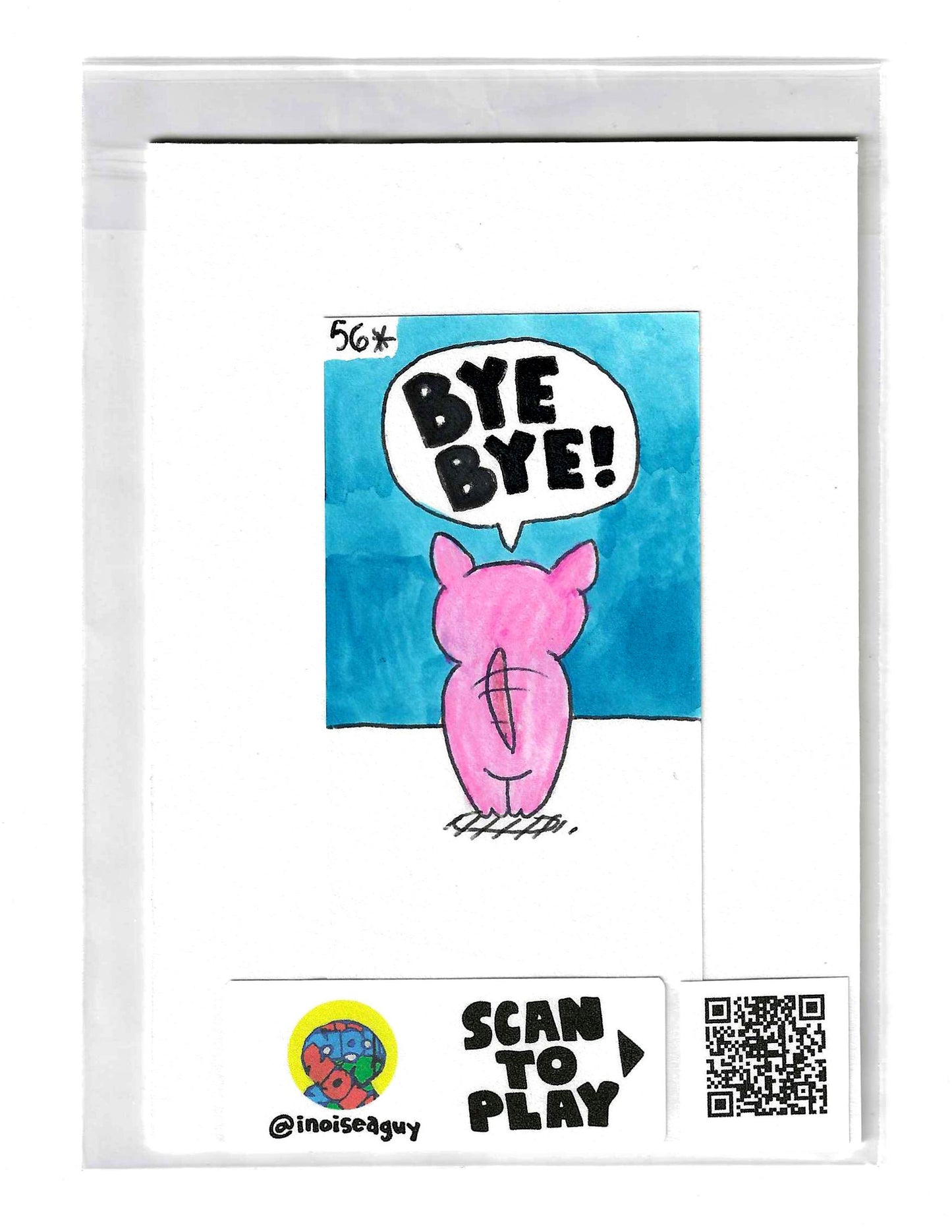 Hello! Bye Bye! Piggy Animation Cel (#56)