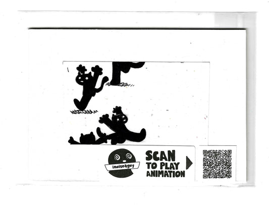 Frantically Scrambling Animation Cel (#1)