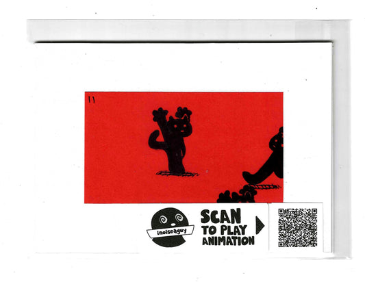 Frantically Scrambling Animation Cel (#11)