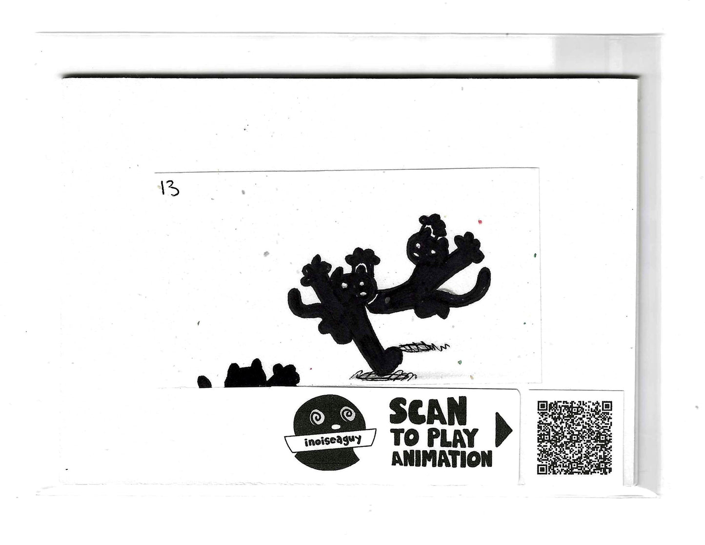 Frantically Scrambling Animation Cel (#13)