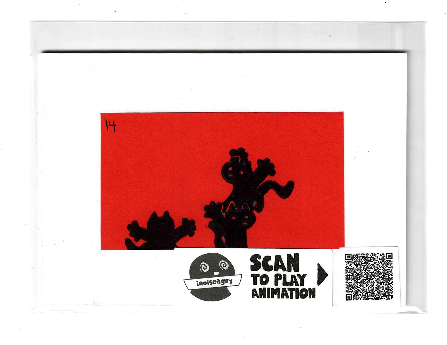 Frantically Scrambling Animation Cel (#14)