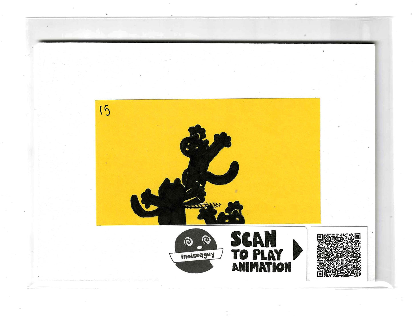 Frantically Scrambling Animation Cel (#15)