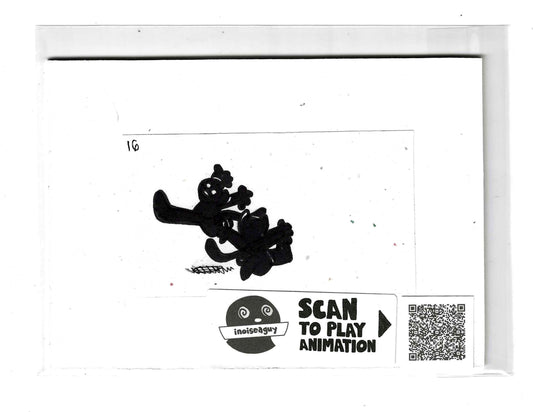 Frantically Scrambling Animation Cel (#16)