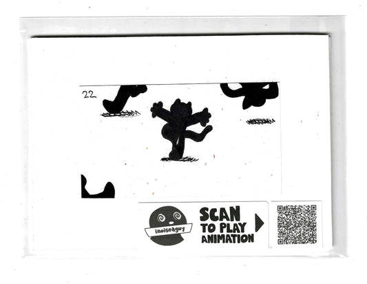 Frantically Scrambling Animation Cel (#22)