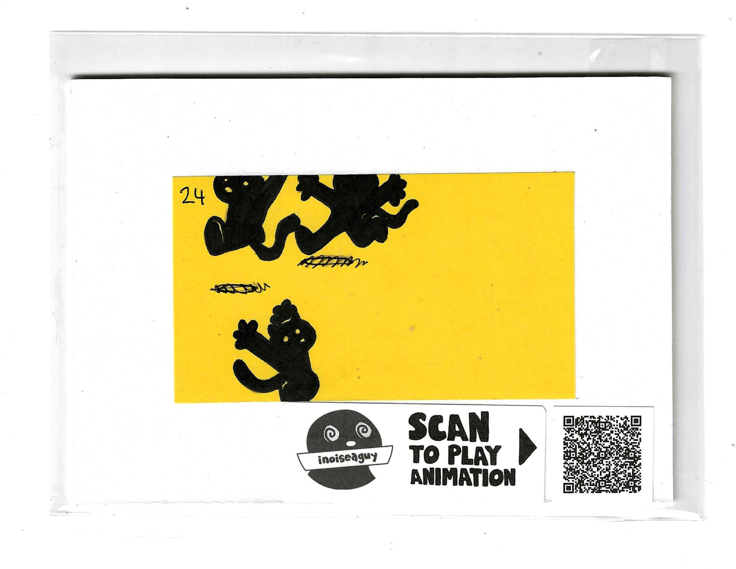 Frantically Scrambling Animation Cel (#24)