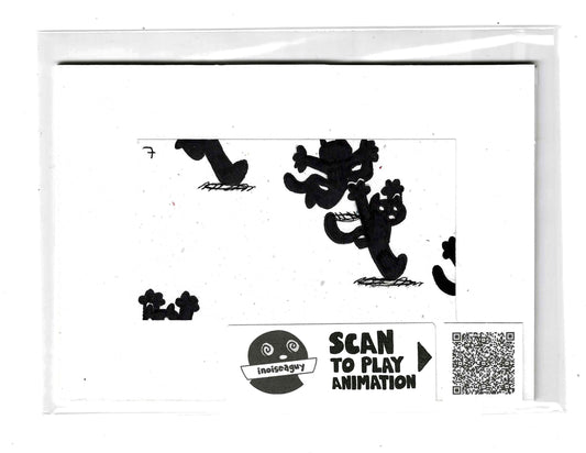 Frantically Scrambling Animation Cel (#7)