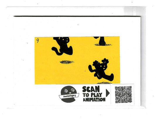 Frantically Scrambling Animation Cel (#9)