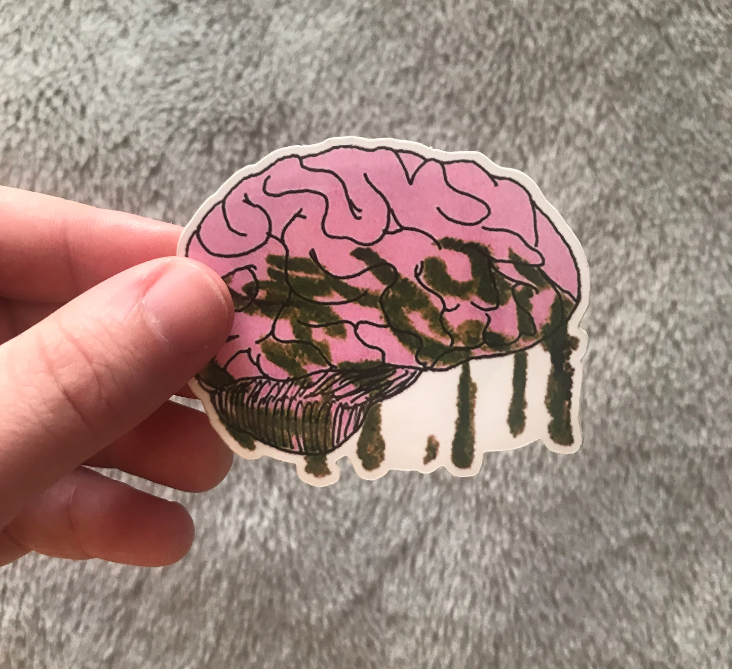 Oozing Brain Sticker